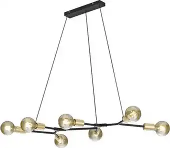 Bol.com TRIO CROSS - Hanglamp - Zwart mat - excl. 7x E27 28W aanbieding