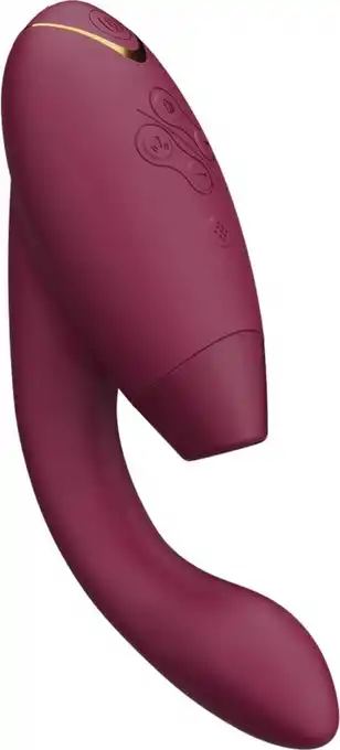 Bol.com Womanizer Duo 2 - DE TarzanVibrator - Luchtdruk (clitoris) + Vibrator (G-Spot) - Herlaadbaar - Waterdicht - Bordeaux aanbieding