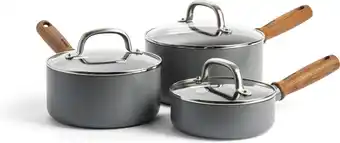 Bol.com GreenPan Mayflower Pro koekenpannenset - 3-delig - grijs - inductie - PFAS-vrij aanbieding