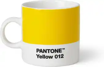 Bol.com Pantone Espressobeker - Bone China - 120 ml - Yellow 012 C aanbieding