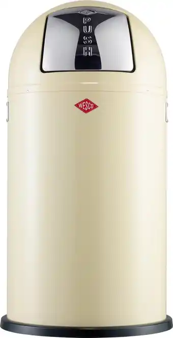 Bol.com Wesco Pushboy Afvalemmer - 50 l - Amandel aanbieding