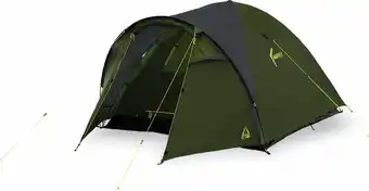 Bol.com Best Camp Harvey Koepeltent - 3-persoons - Olijf/Donkergrijs aanbieding