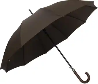 Bol.com Smati Homme en Canne Paraplu - Stormbestendig - Extra Stevig - Bruin - Ø118cm aanbieding