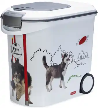 Bol.com Curver Voedselcontainer Hond Met Wielen 54 L aanbieding