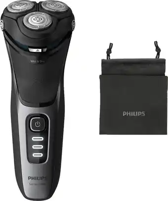 Bol.com Oplaadbaar Elektrisch Scheerapparaat Philips Wet&Dry S3231/52 Zwart aanbieding