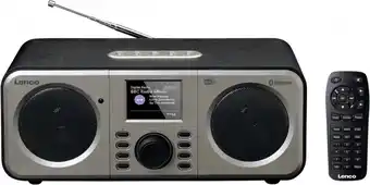 Bol.com Lenco DAR-030BK - DAB Radio met Bluetooth en afstandbediening - Zwart aanbieding