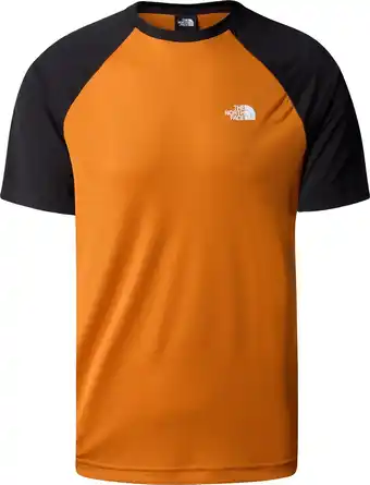 Bol.com The North Face Tanken-T-shirt met raglanmouwen - Heren - Desert Rust-TNF Black XXL aanbieding