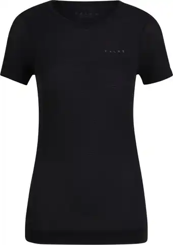 Bol.com FALKE Ultralight Cool sneldrogend Ademend Sneldrogend sportondergoed sportshirt dames zwart - Maat L aanbieding