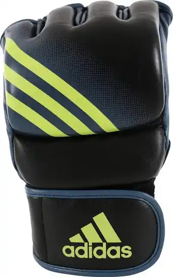 Bol.com adidas Speed MMA Handschoenen Zwart/Geel Medium aanbieding