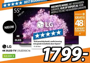 Expert LG 4K OLED TV | OLED55C16 aanbieding