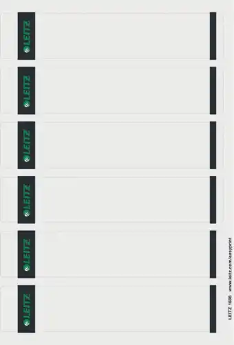 Bol.com Leitz PC Printbare Rugetiketten voor Standaard Ordners - 150 Stuks - Smal en kort - Grijs aanbieding