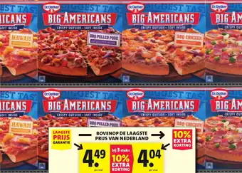 Nettorama Big Americans Pizza's aanbieding