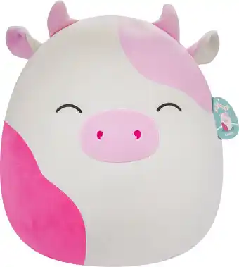 Bol.com Squishmallows Caedyn - Pink Spotted Cow W/Closed Eyes 40cm Plush aanbieding