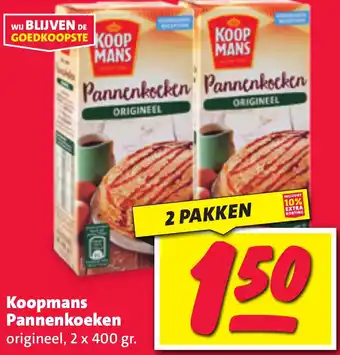 Nettorama Koopmans Pannenkoeken 2 x 400 gr aanbieding