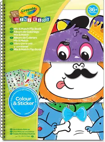 Bol.com Crayola - Mini Kids - Kleurboek - Combineer & Kleur Voor Kinderen aanbieding