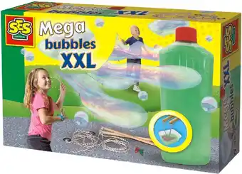 Bol.com SES - Mega bubbles XXL - bellenblaas - met handige tool, paperclips en sterk zeepsop voor de leukste grote bellen aanbieding