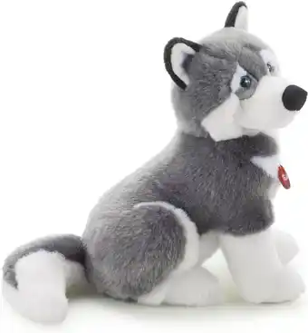 Bol.com Trudi - Classic Hond Husky Marcus (L-22273) - Pluche knuffel - Ca. 34 cm (Maat L) - Geschikt voor jongens en meisjes - Grijs/ aanbieding