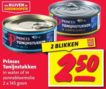 Nettorama Princes Tonijnstukken 2 x 145g aanbieding