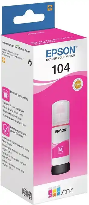 Bol.com Epson 104 EcoTank - Inktfles / Magenta aanbieding