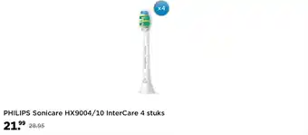 MediaMarkt PHILIPS Sonicare HX9004/10 InterCare 4 stuks aanbieding