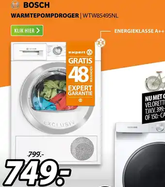 Expert Bosch Warmtepompdroger | WTW85495NL aanbieding