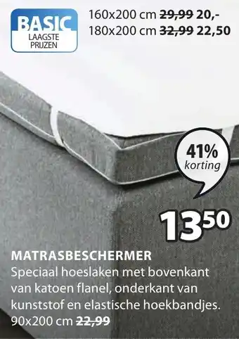 Jysk Matrasbeschermer aanbieding