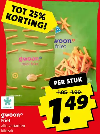 Boni G'woon Friet aanbieding