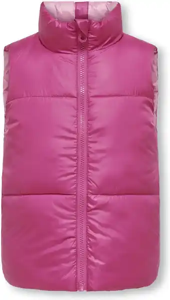 Bol.com ONLY KOGNEWRICKY REV. WAISTCOAT CP OTW Meisjes Gilet - Maat 140 aanbieding