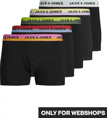 Bol.com JACK&JONES JACSPLITTER SOLID TRUNKS 5 PACK Heren Onderbroek - Maat S aanbieding