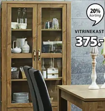 Jysk Vitrinekast aanbieding