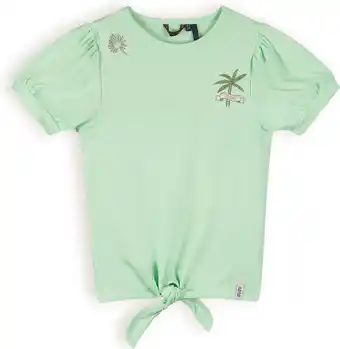 Bol.com Nono N402-5405 Meisjes T-shirt - Spring Meadow Green - Maat 146-152 aanbieding