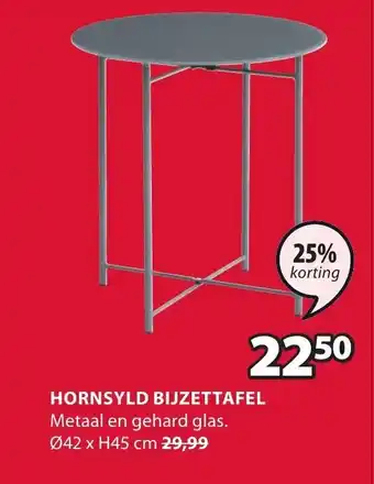 Jysk Hornsyld bijzettafel aanbieding