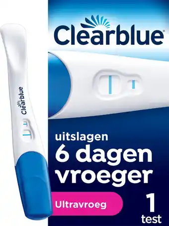 Bol.com Clearblue Zwangerschapstest Ultravroeg (10mIU) - Uitslag 6 Dagen Eerder - 1 Test aanbieding