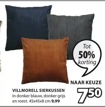 Jysk Villmorell sierkussen aanbieding