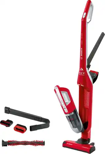 Bol.com Bosch - Flexxo - ProAnimal - BBH3ZOO25 - Serie 4 - Steelstofzuiger - Rood aanbieding