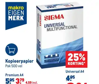 Makro Kopieerpapier aanbieding