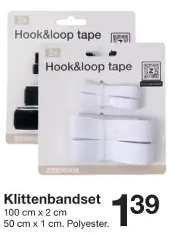 Zeeman Klittenbandset aanbieding