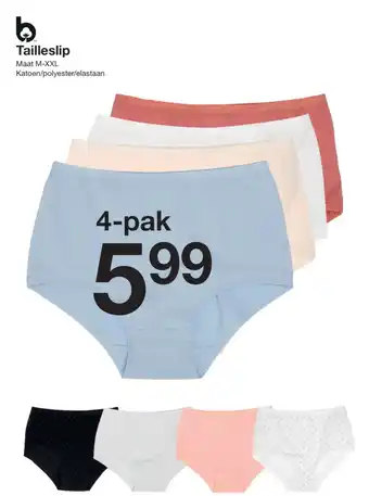 Zeeman Tailleslip aanbieding
