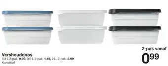 Zeeman Vershouddoos  0.3L 2 pack aanbieding