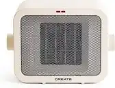 Bol.com CREATE - WARM BOX - 1500 W keramische ruimteverwarming - Zelfreguleert - Gebroken wit aanbieding