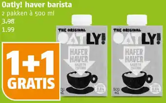 Poiesz Oatly! haver barista 500ml aanbieding