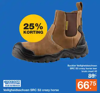 BOUWMAAT Veiligheidsschoenen SRC S3 crazy horse aanbieding