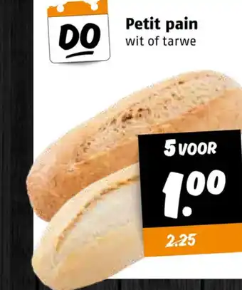 Poiesz Petit pain wit of tarwe aanbieding