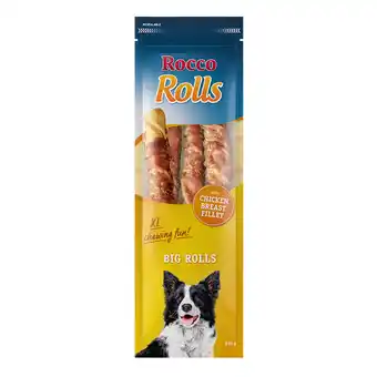 Zooplus 315g Rocco Big Rolls Met Kippenborstfilet Hondensnack aanbieding