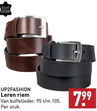 ALDI UP2FASHION Leren riem aanbieding