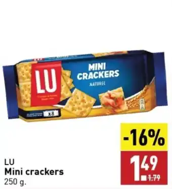 ALDI LU Mini crackers 250 g. aanbieding