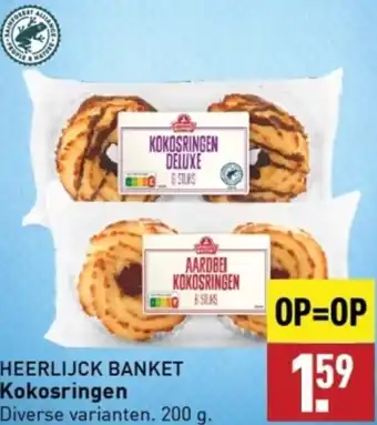 ALDI HEERLIJCK BANKET Kokosringen 200g aanbieding