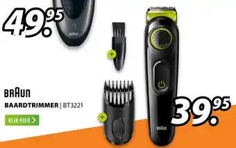 Expert Braun baardtrimmer | Bt3221 aanbieding