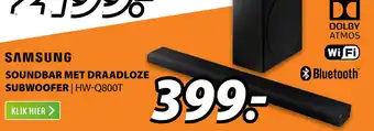 Expert Samsung soundbar met draadloze subwoofer| hw-q800T aanbieding