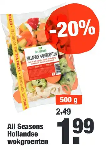 ALDI All seasons iso hollandse wokgroenten aanbieding